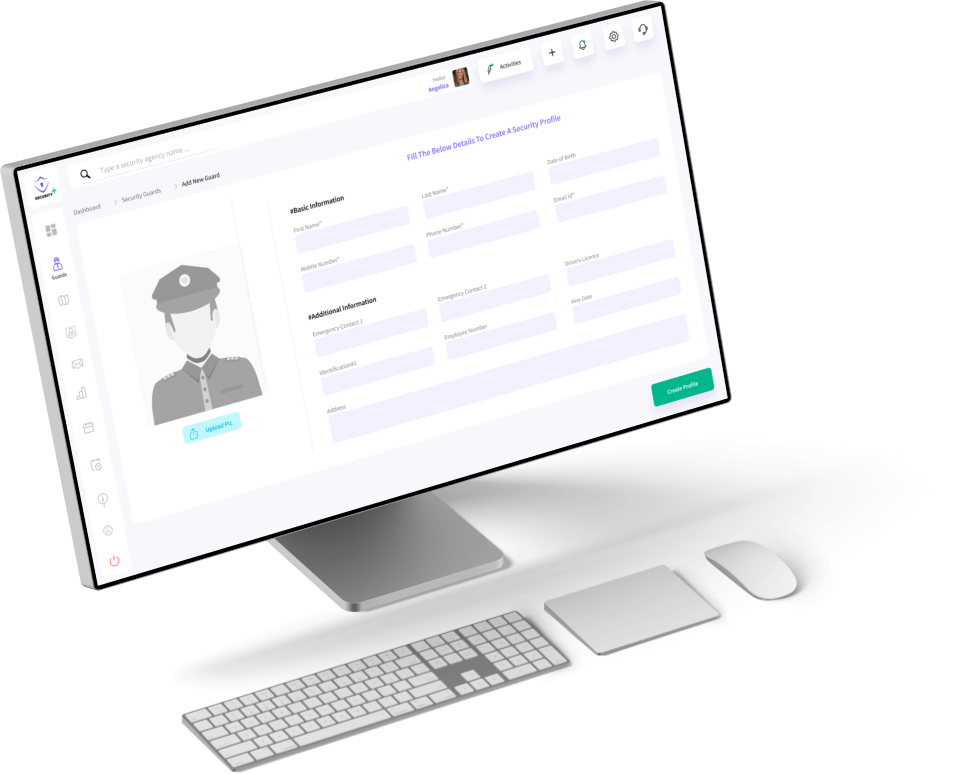 security guard management service system design UI UX design User Experience Design user interface user interface design webapp design