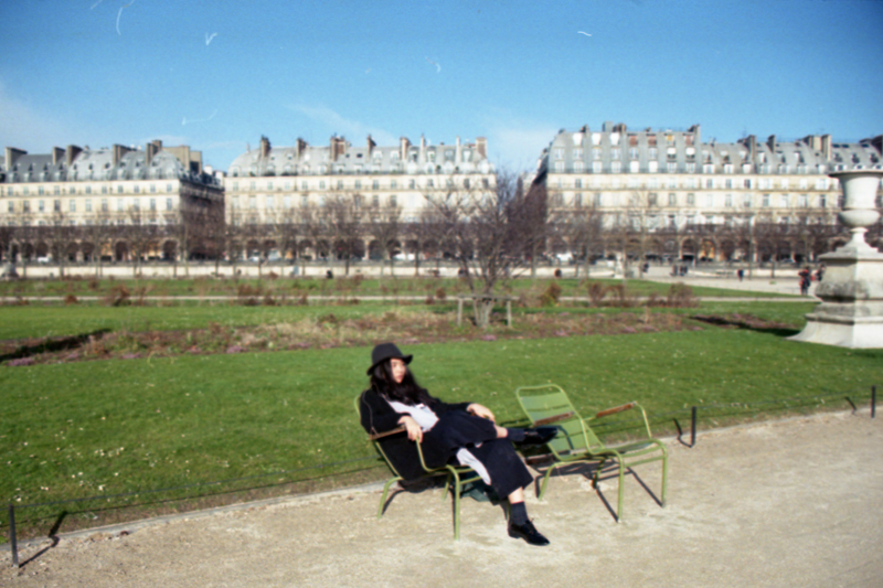 self-portrait color film Paris