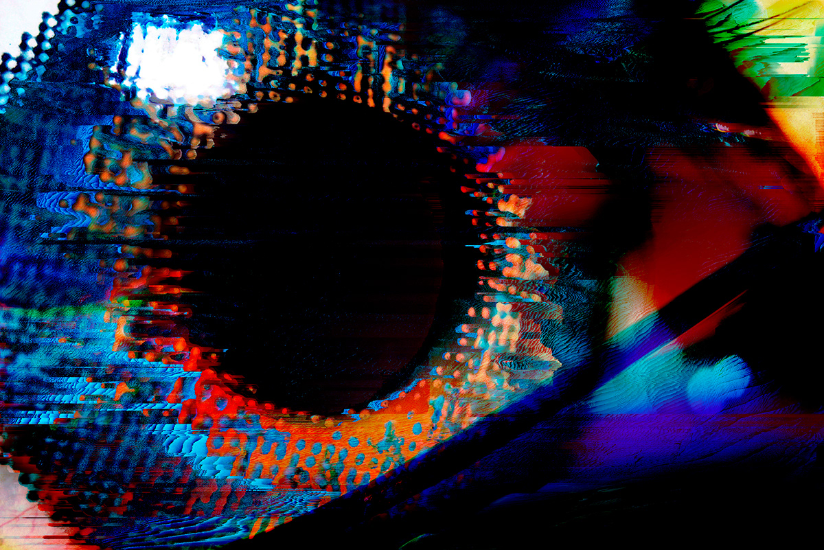 abstract color Datamosh digital eskmo eye Glitch Hexxio ILLUSTRATION  Visions