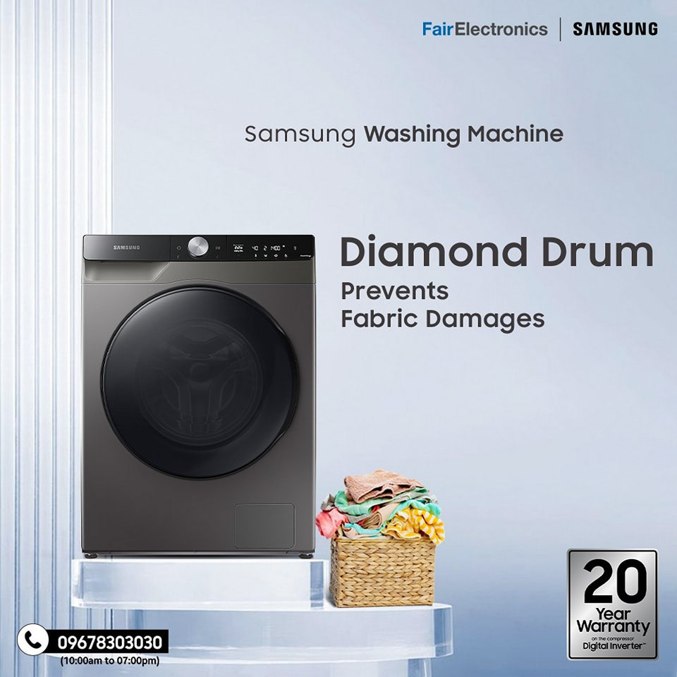 ads creative Samsung Social media post Washing machine