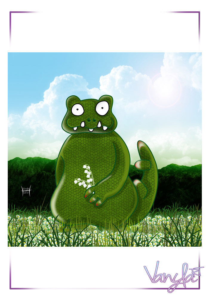 digital color comics Famille valentin paque noel lapin vert Chat Cat