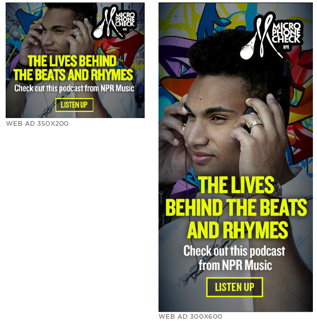 Adobe Portfolio NPR Radio non-profit podcast Podcasts digital Web ads