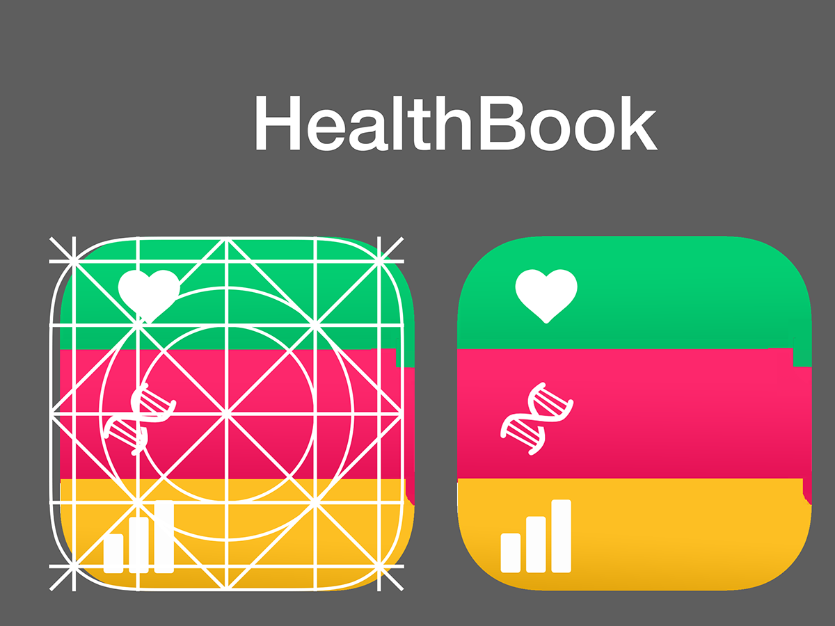 iOS 8 HealthBook Concept Icon