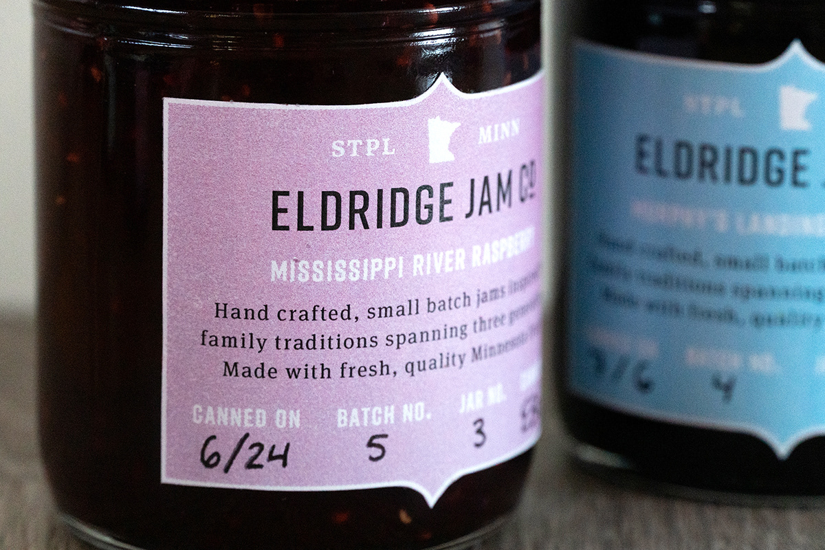 eldridge graphic design  history jam jar jelly minnesota Packaging preserves typography  