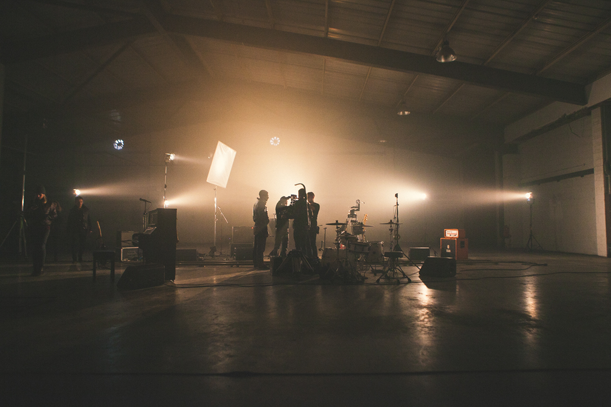 amber run Sony sonymusic music video Canon studio warehouse Hackney heaven behind the Scenes factory men 5D light RED Epic