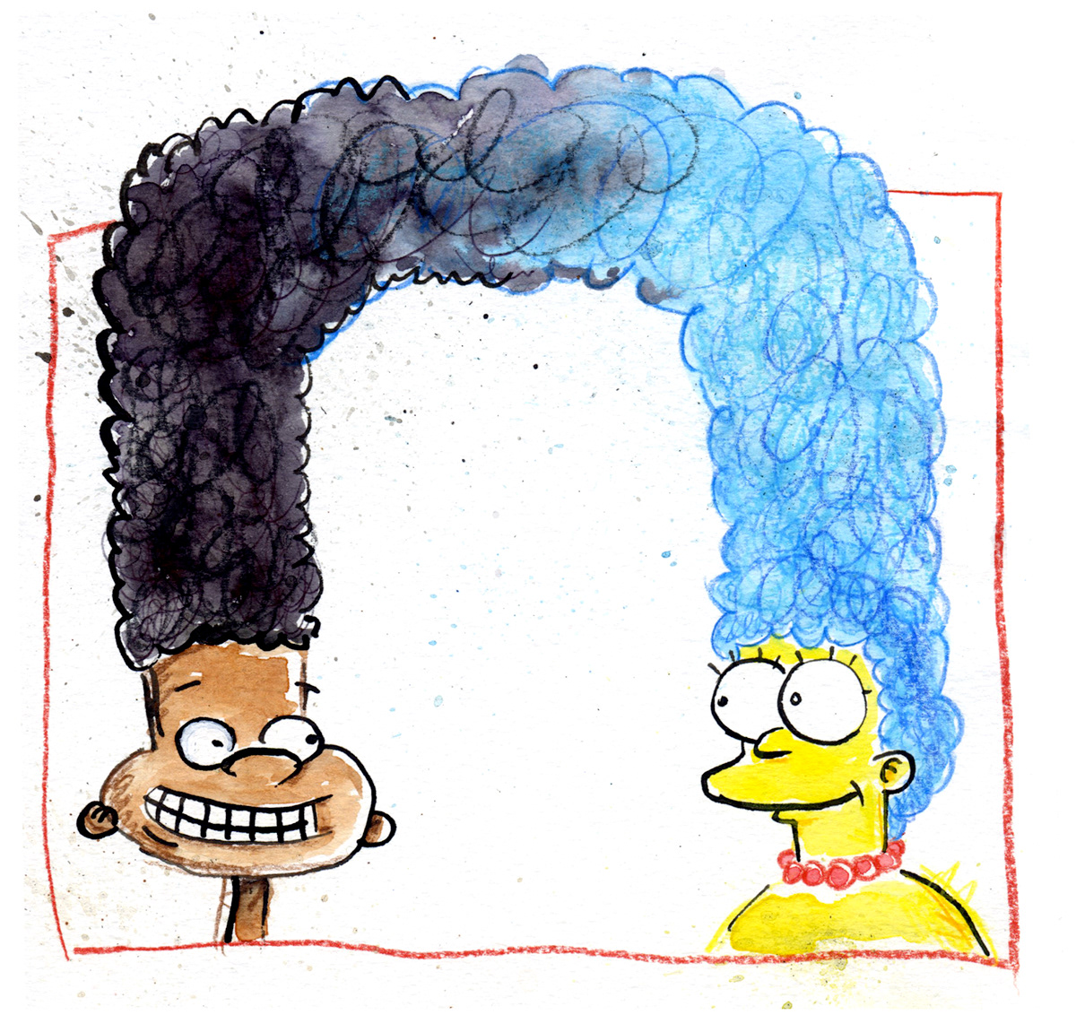 crossover of the simpsons and Hey Arnold!