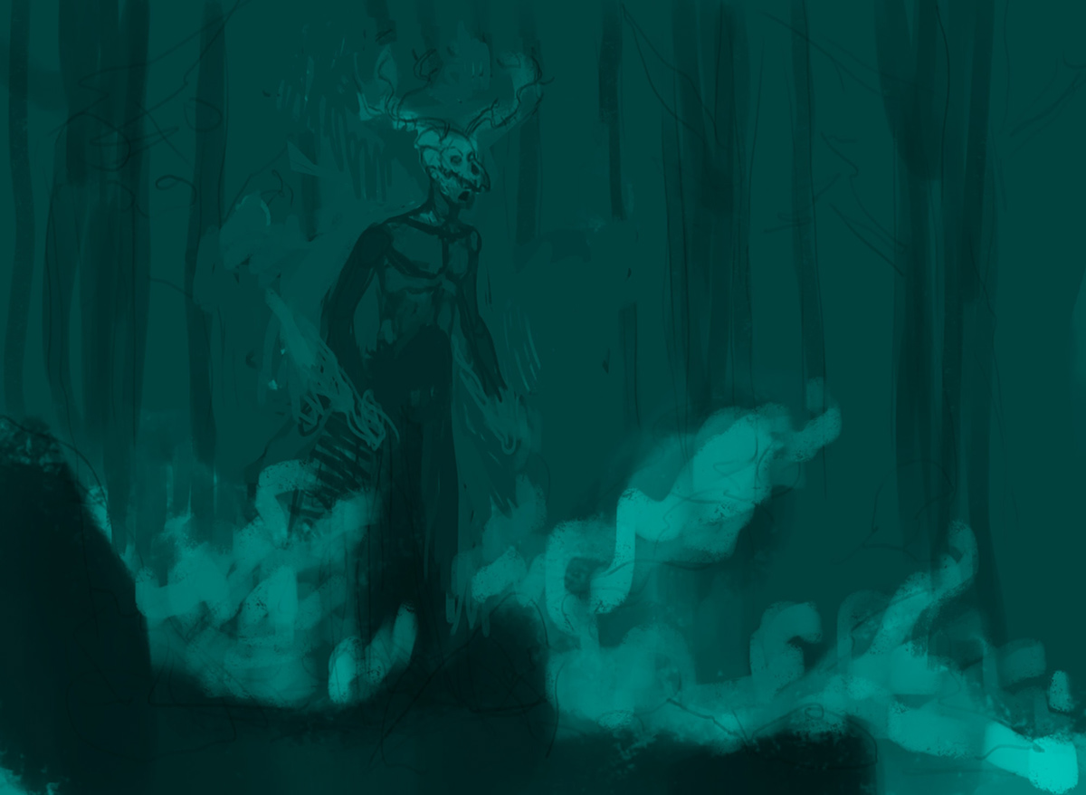 sorcerer fantasy forest