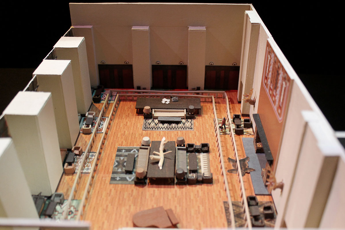 the shining Stanley Kubrick queue themed entertainment Theme Park Attraction model scale model Set Decoration