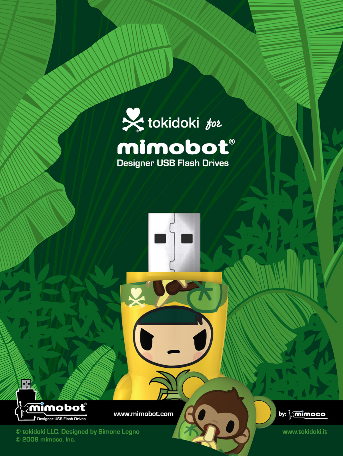 tokidoki pirate nero pastaio meletta mimobot mimoco usb flash drive advert Promotional