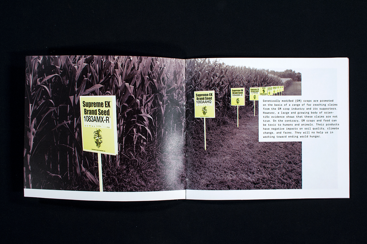 book Booklet GMO gmos organic science campaign postcard mailer farming GD2015