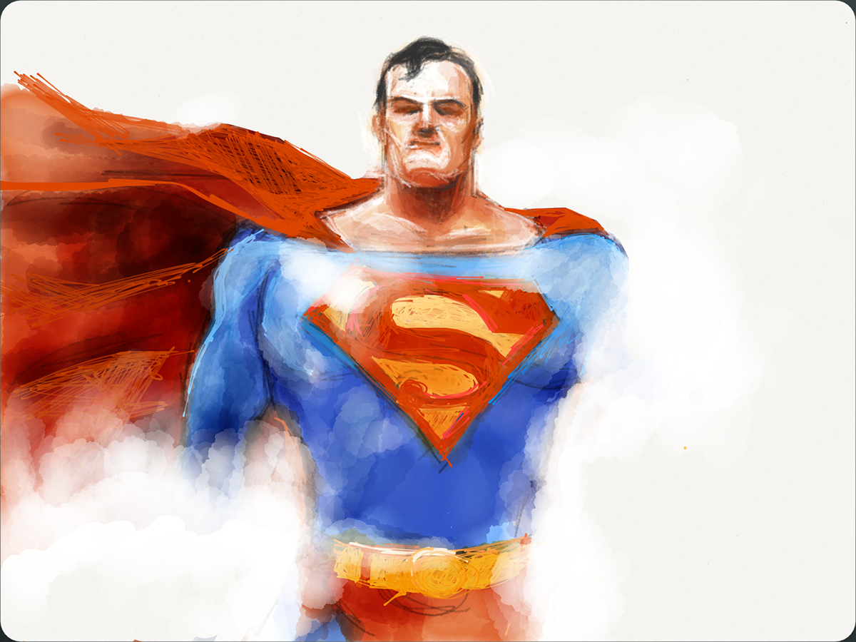 SuperHero ironman superman paper iPad