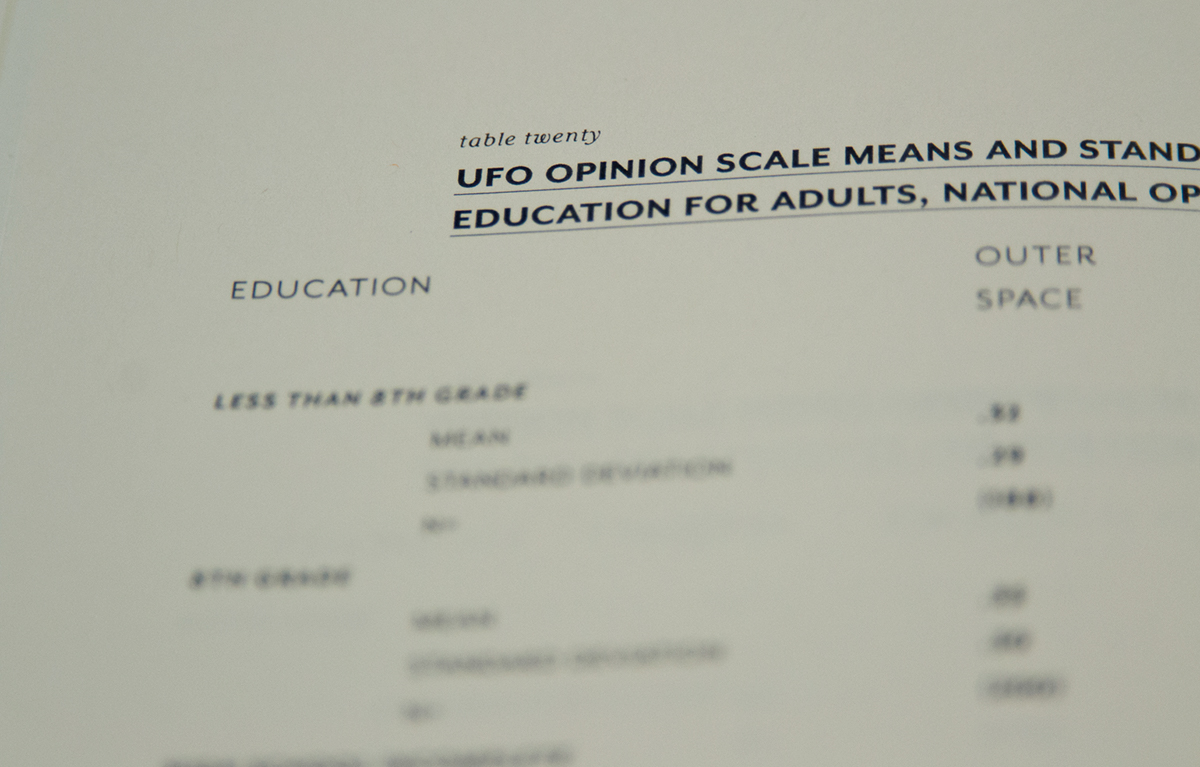 book design book UFO typography   type print infographics design publication grid