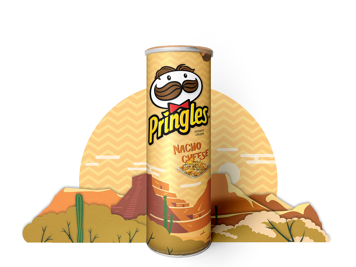 pringles ILLUSTRATION  Packaging graphic design  Illustrator photoshop potato chips
