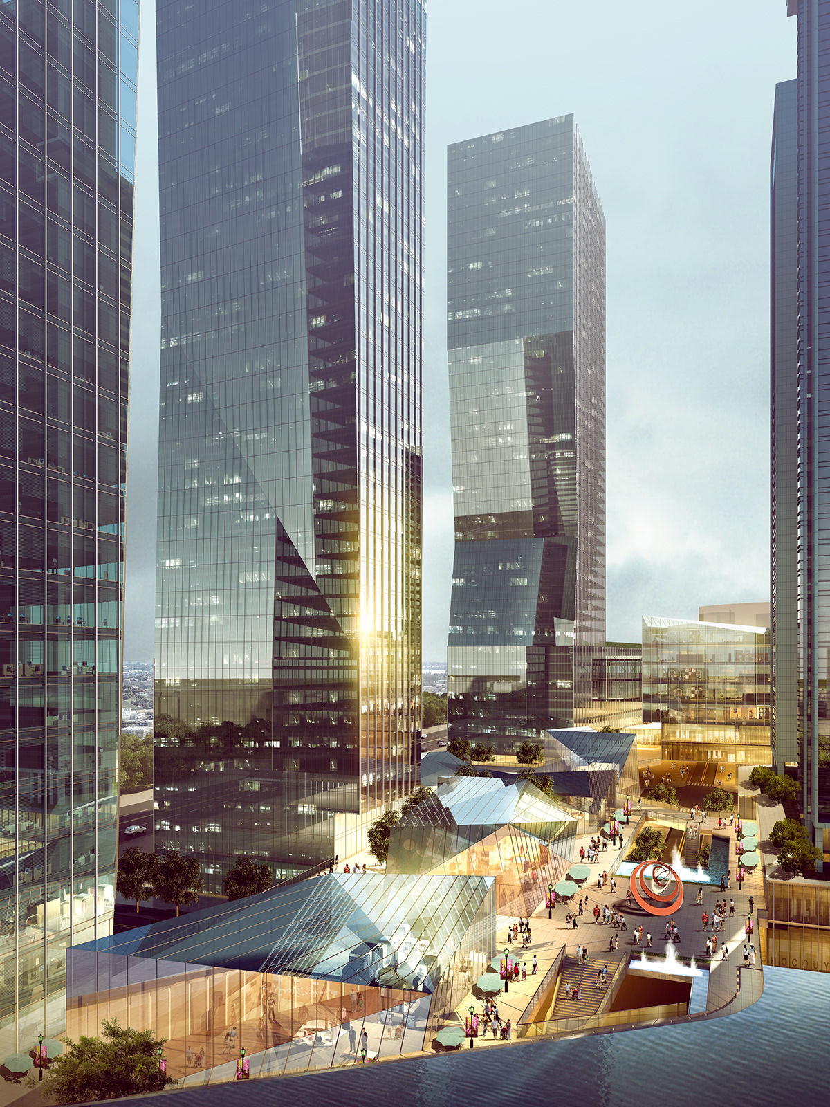 architecture Masterplan planning shopping mall tower Urban Design
