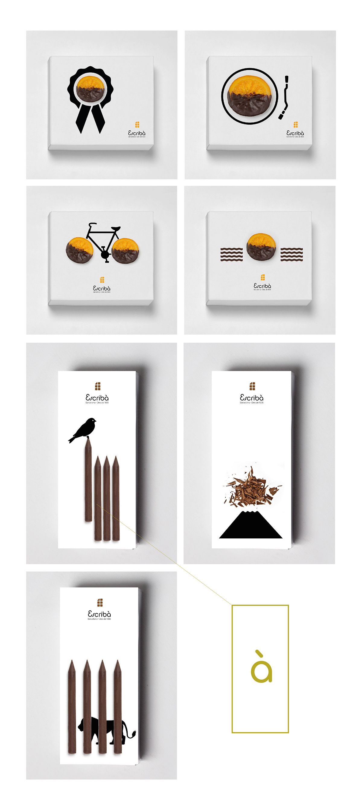 escriba diseño grafico design pasteleria Confectionery brand graphic interactive Space 