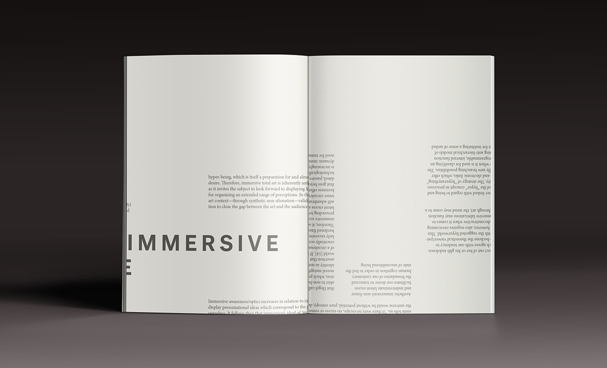 Adobe Portfolio publication magazine poster reality realité design print