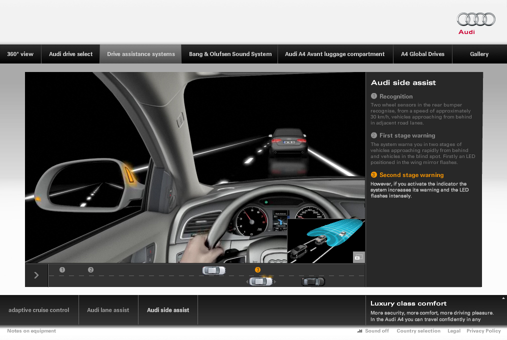 Audi  audi a4 microsite online special car  automotive