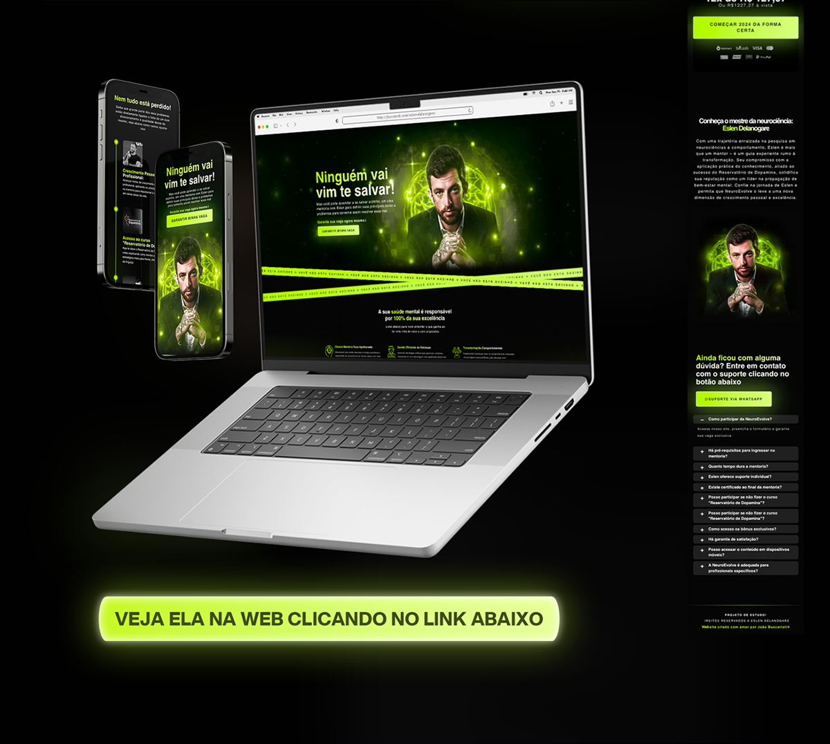 LP landing page Website site Hero design Web Design  lançamento infoproduto