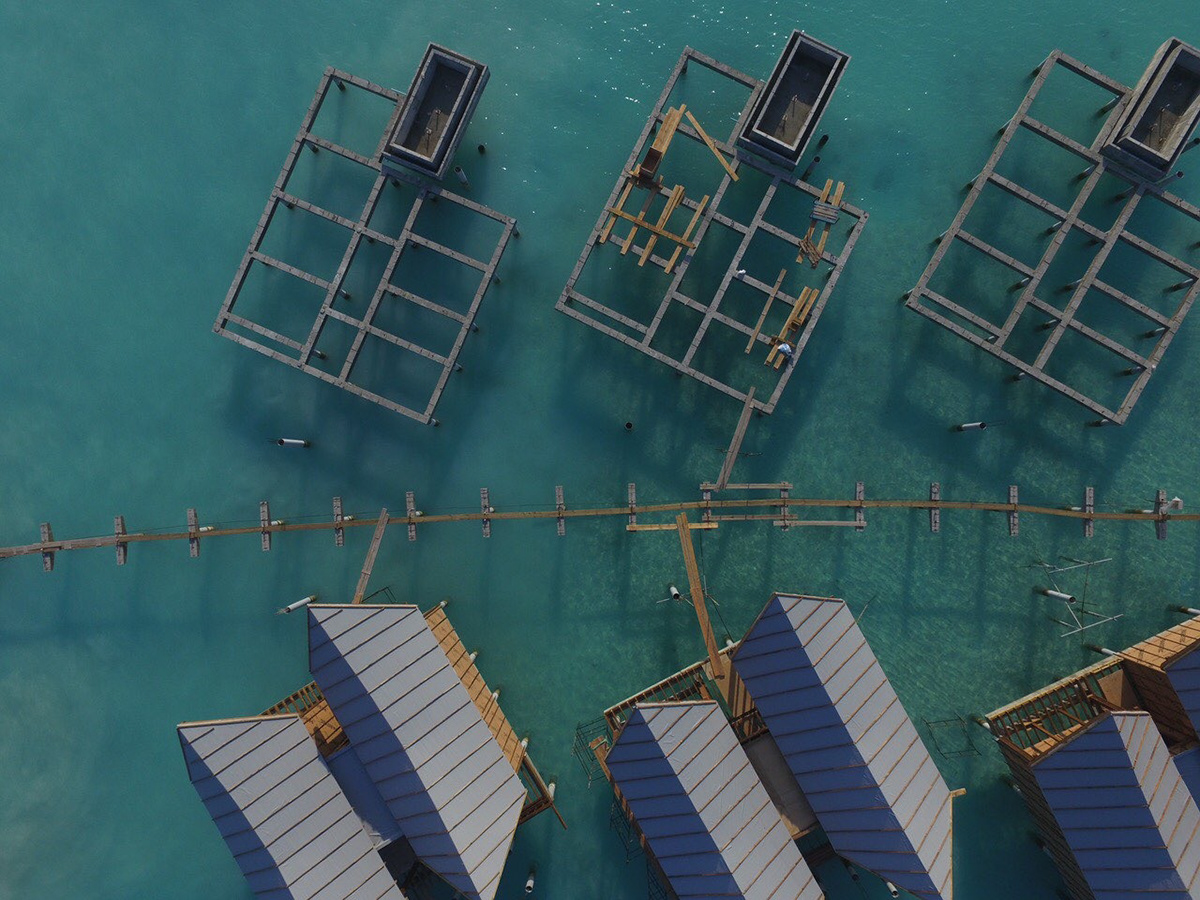 Maldives resort architecture CGI visualization movenpick podwojewski rendering