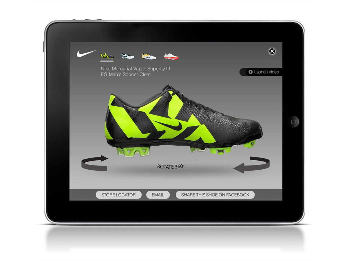 Nike iPad ad interactive mobile tablet