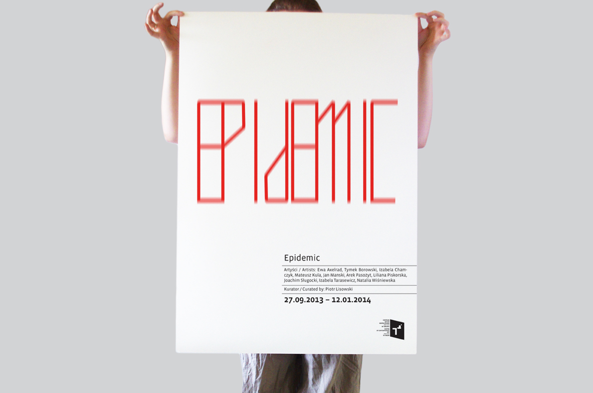 epidemic Exhibition  poster identity simple long muzzle