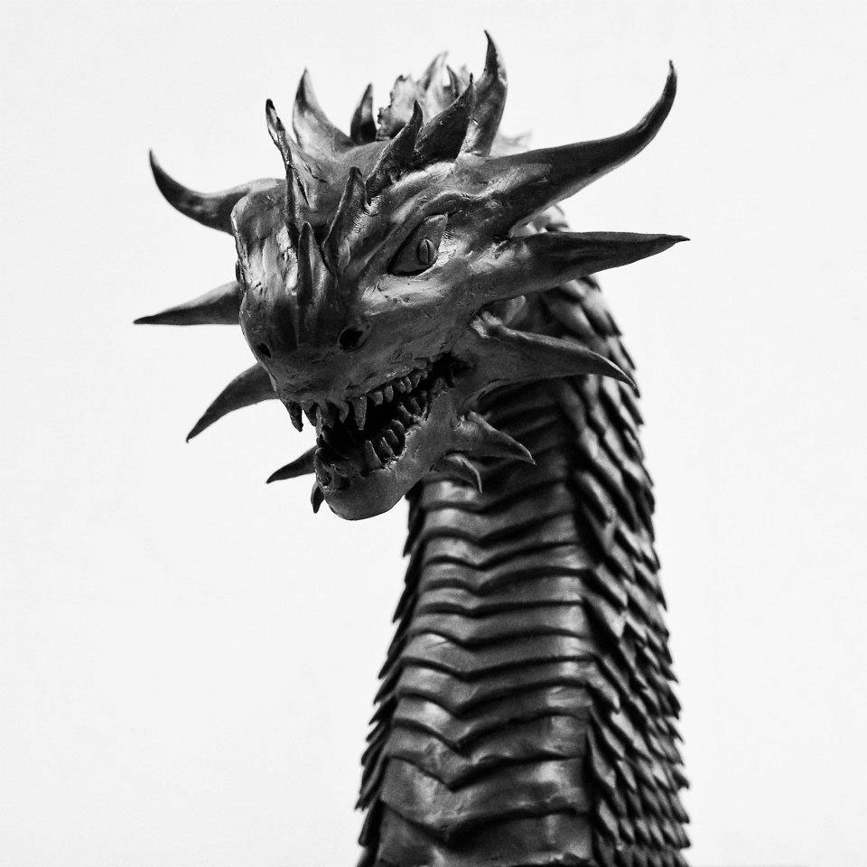 sculpture plastelina dragon