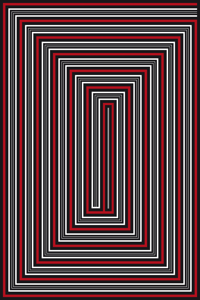 optical art op art lines geometry poster