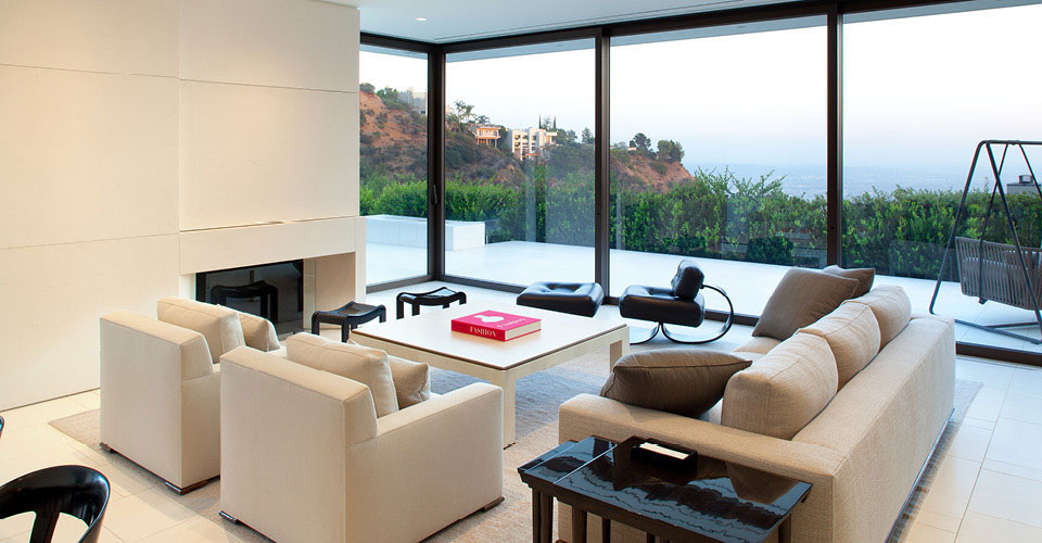 Infinity Pool  Residence modern feng shui Sliding Glass Doors lap pool views