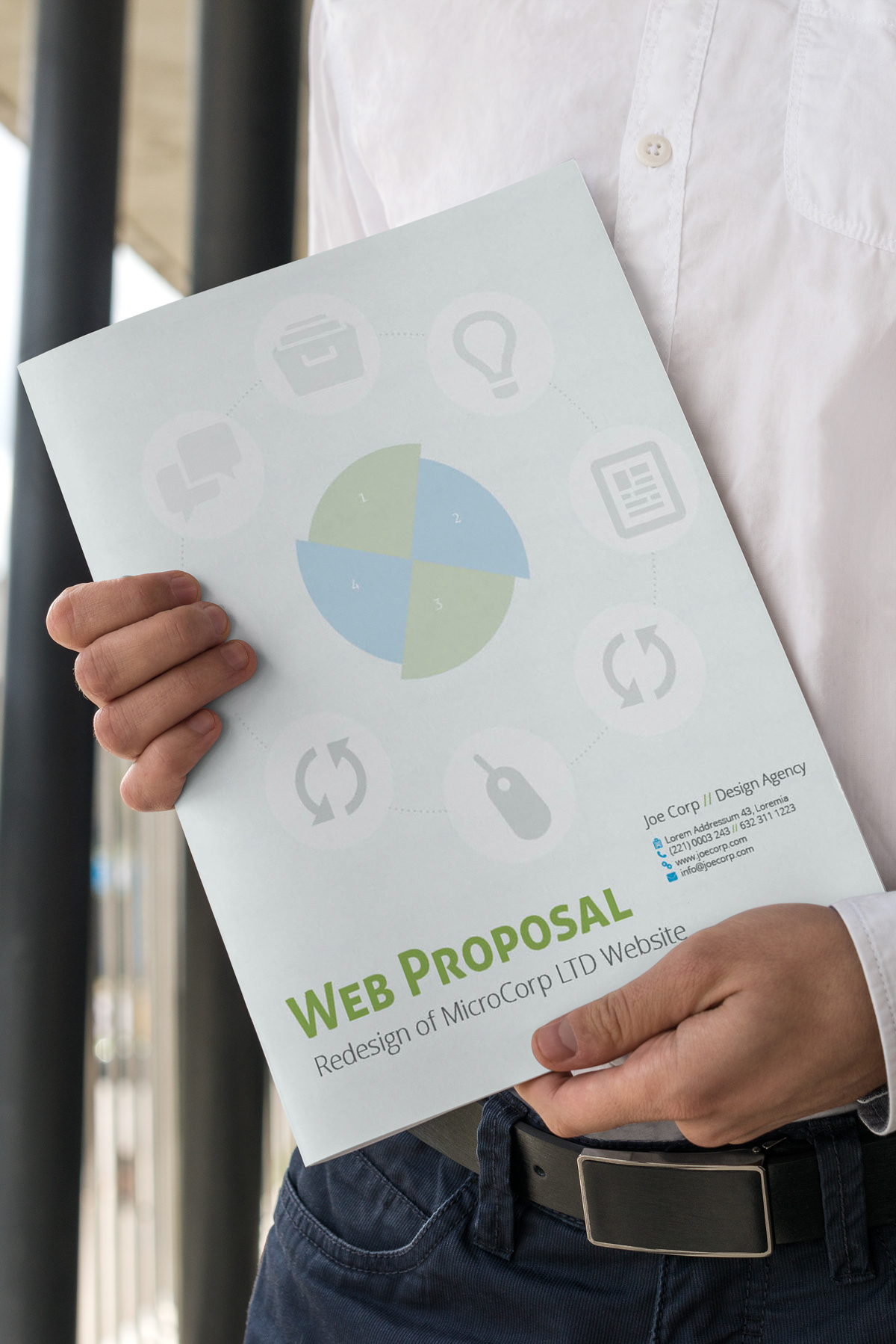 web proposal Business Proposal web design proposal us letter InDesign template