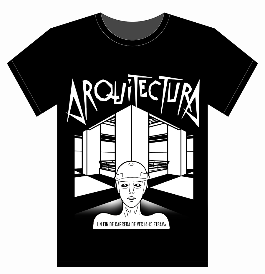 arquitectura camisetas Concurso marca universidad byn