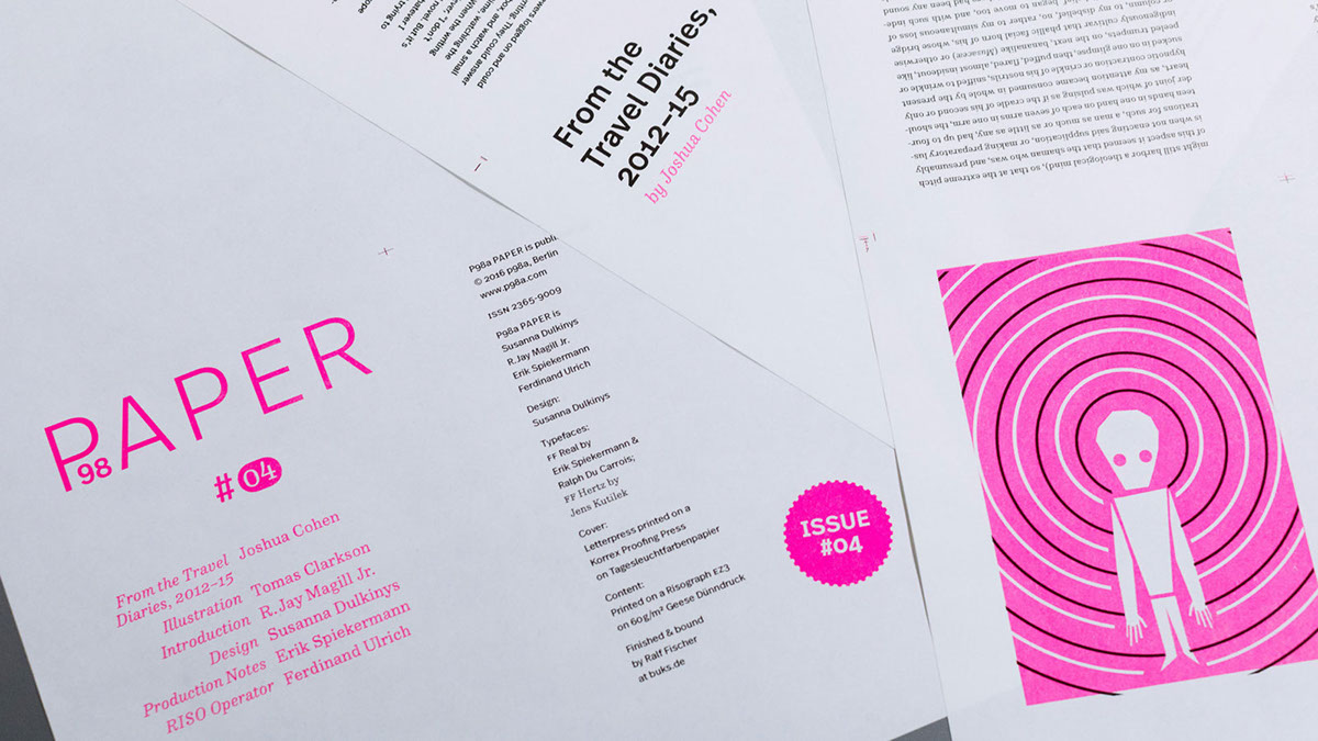 letterpress risograph ILLUSTRATION  neon pink bright book publication