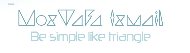 My logo " be simple like triangle "