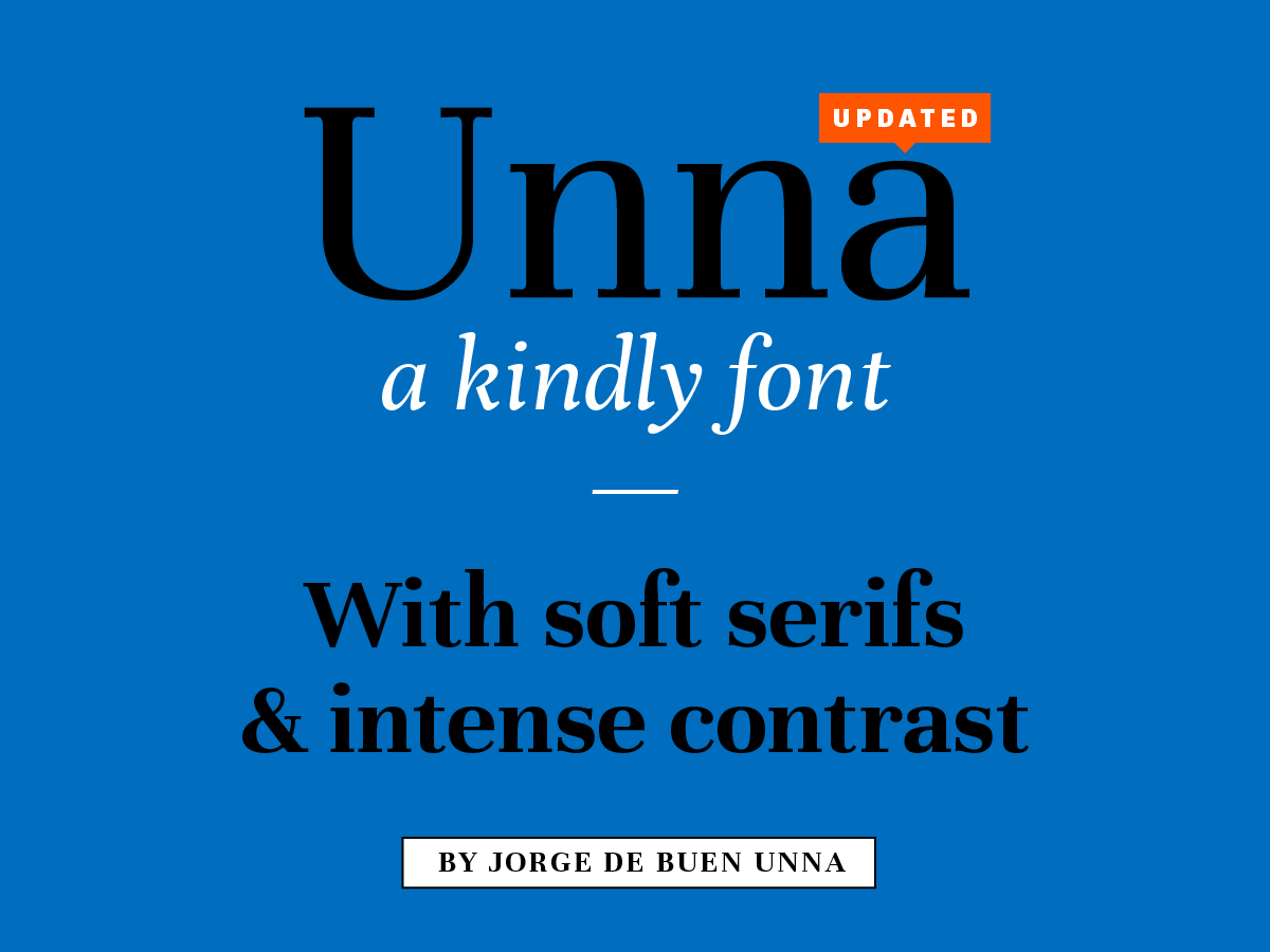 typo type typography   tipografia font fuente Omnibus Type unna google fonts Typeface