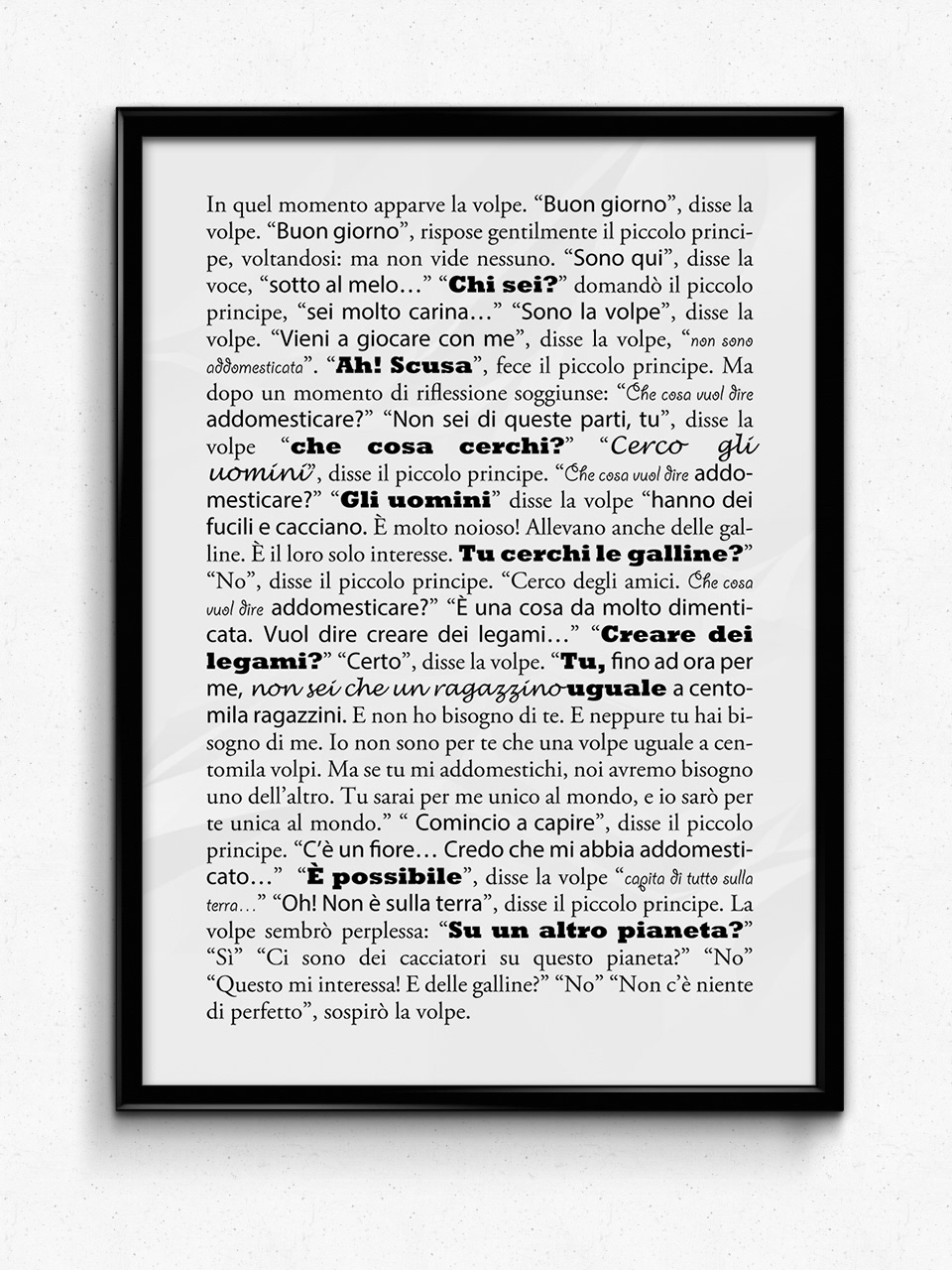 piccolo principe Le Petit Prince font dialogue