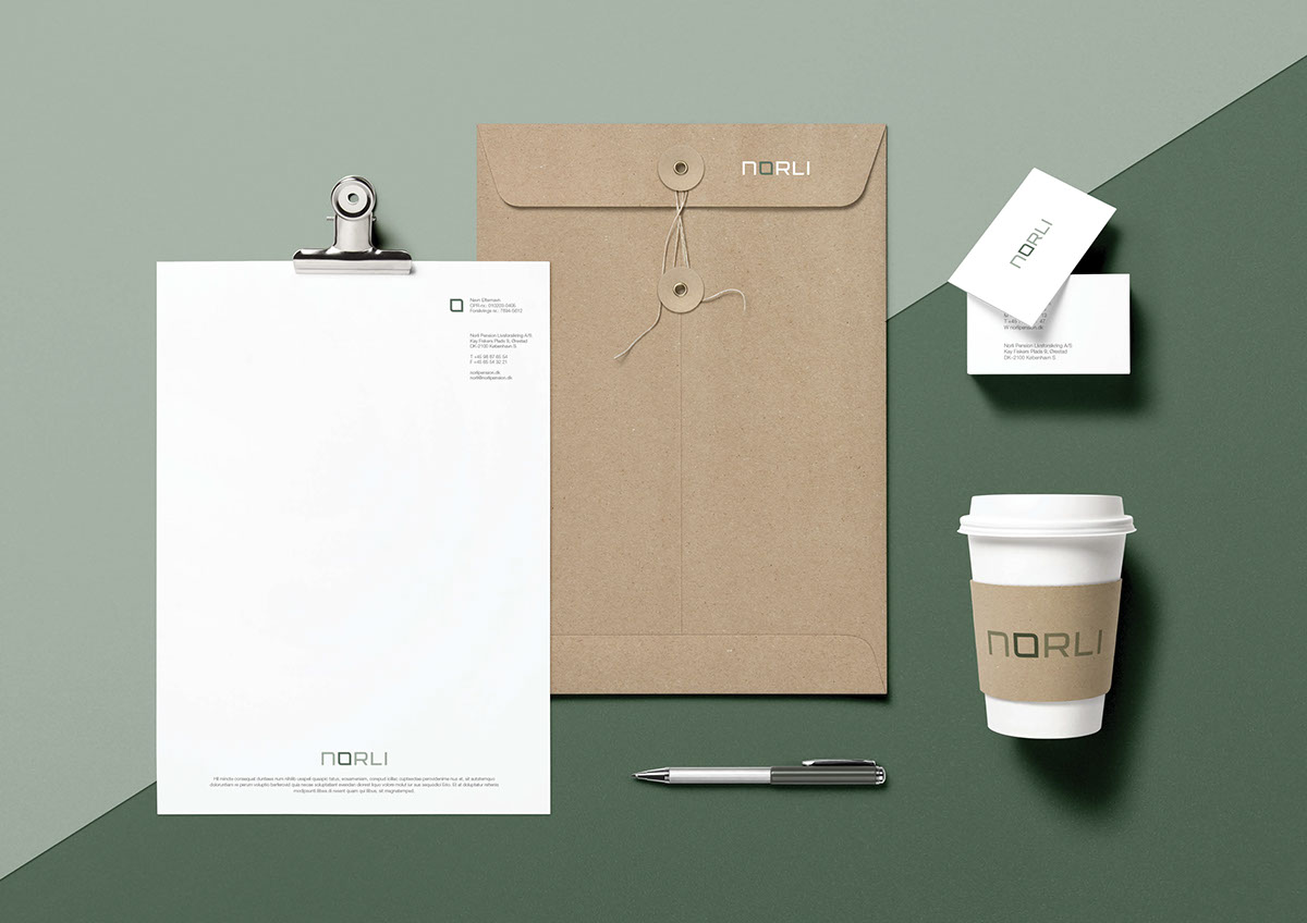 Norli Life Insurance visual identity Logo Design minimalistic