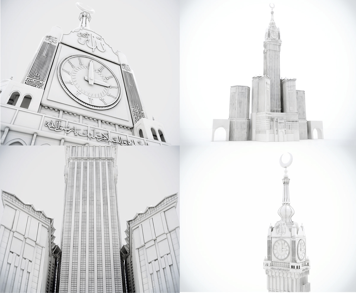 Islamic Work Architecural Work Channel Ident clock tower