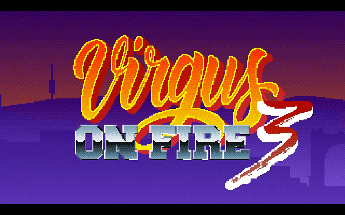 virgulillas arcade barcelona virgus on fire diseño pixel 80s lettering tipografia game video madrid caligrafia design
