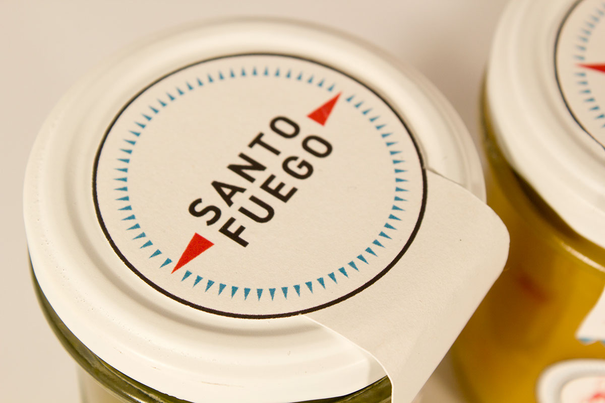 Label box packaging design logo chili Mexican Hot Food  oil chutney jar bottle