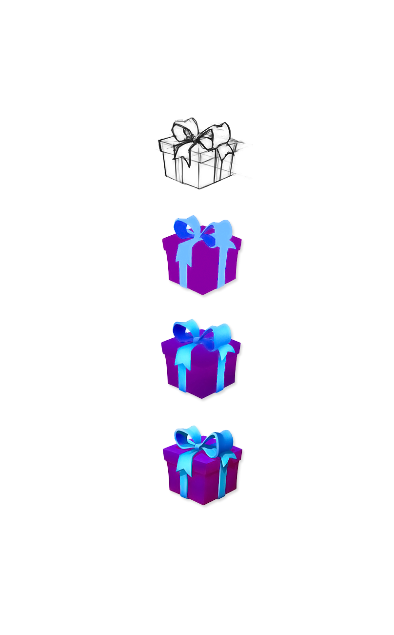 ui design design Prop UI gift box Game Gift Box game UI 2D art