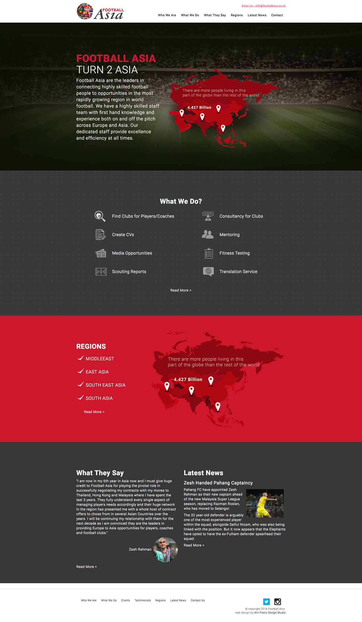 Adobe Portfolio Football Asia Alvi Pixels Web Design  Huddersfield