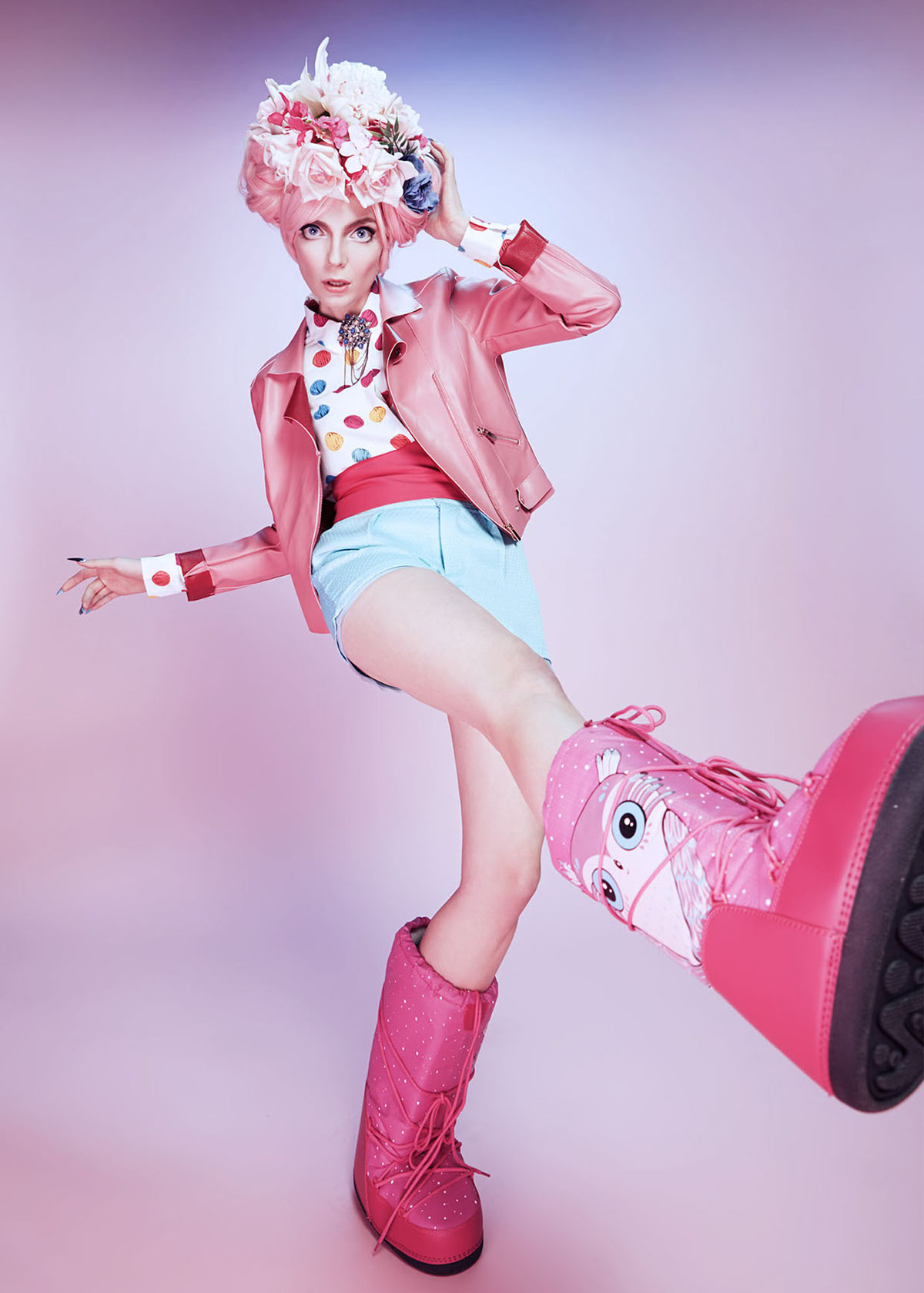 manga pink wig styling  harajuku japan inspiration doll anime