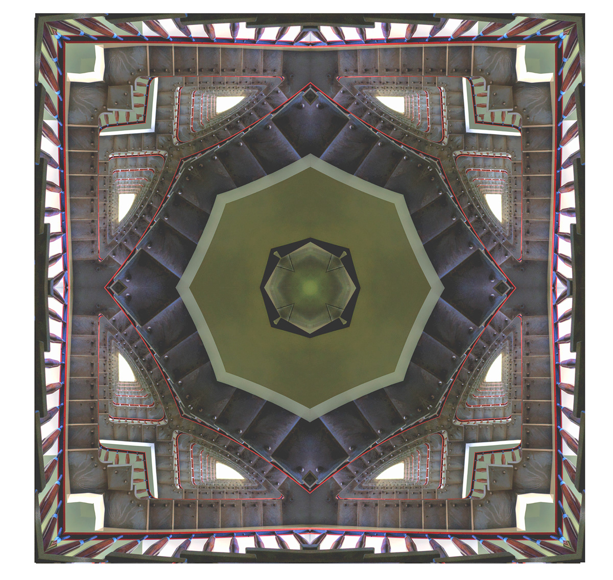 Staircase kaleidoscope nairobi pattern design