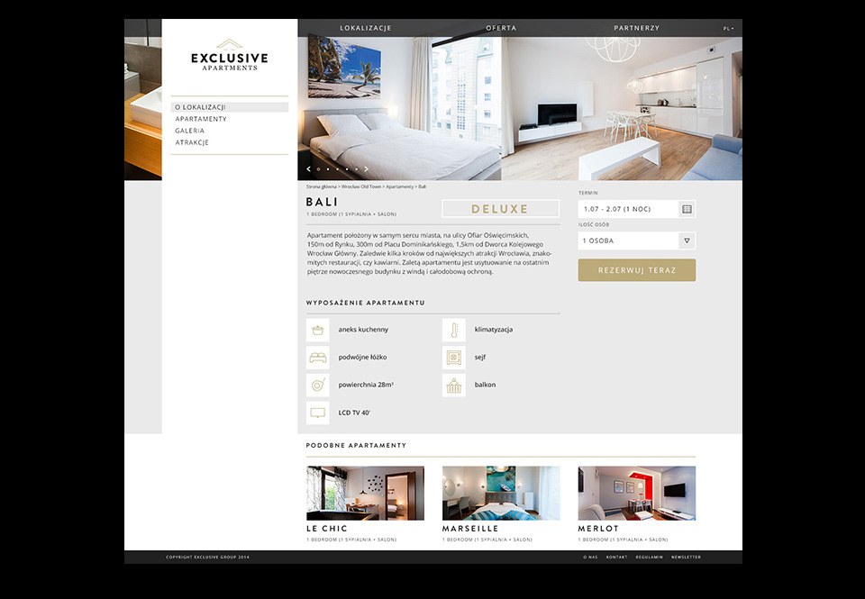 ideacto exclusive apartments rebranding visual identity design Hotel business