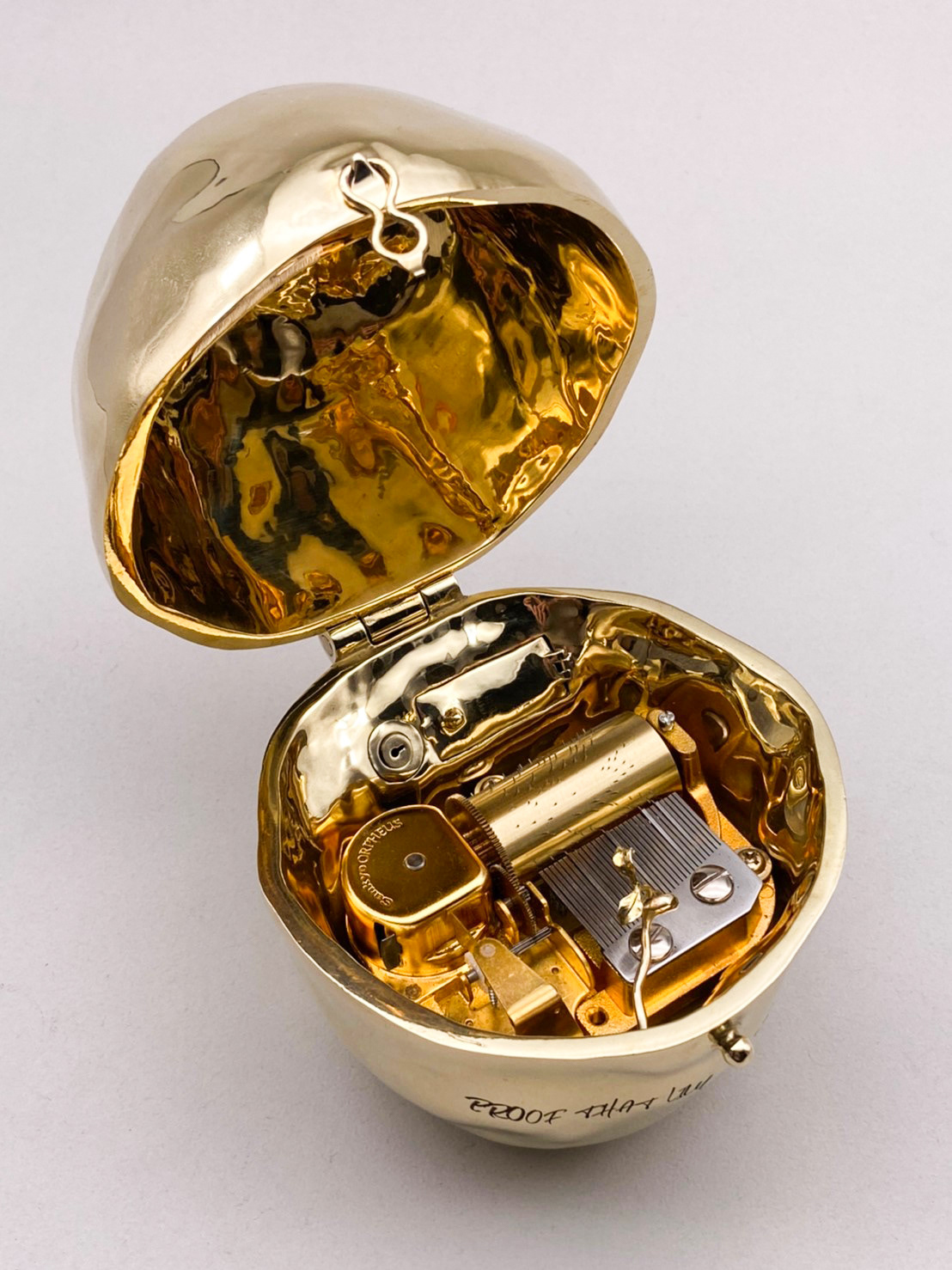 Musicbox brass jewelry