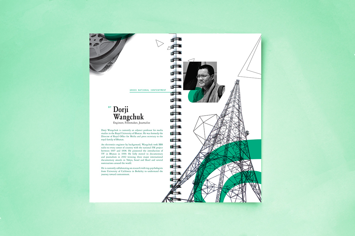 Adobe Portfolio Booklet conference green collage Lanyard environment Holland grunge geometric Keynote Layout print layout