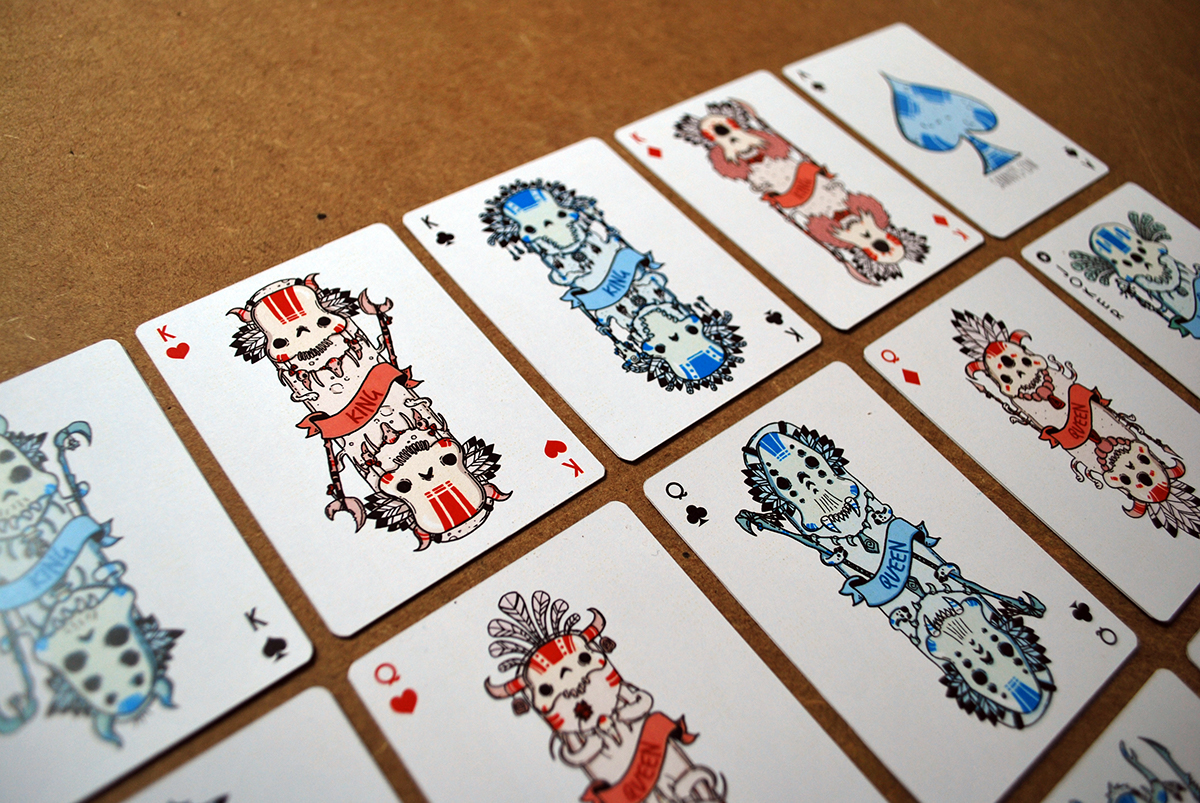 Custom Playing Cards prototype Poker handmade monster Samnuts