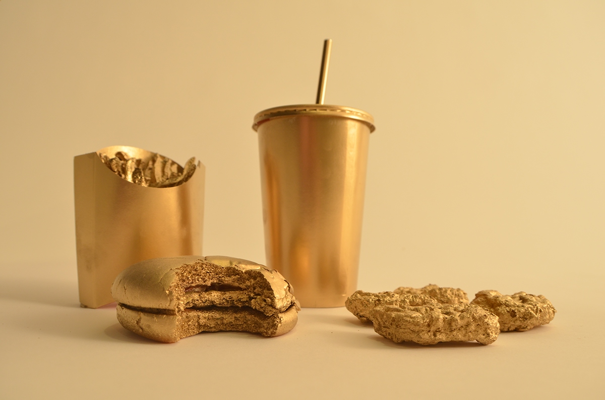 gold junk junk food Fotografia