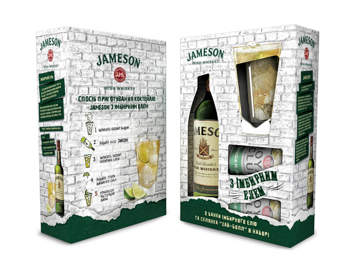 Design. pernod ricard vap Pack jameson Ginger Ale