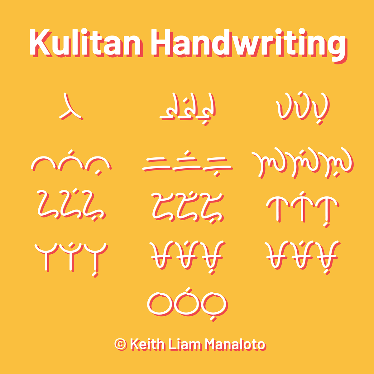 font font design indigenous script kulitan kulitan script KAPAMPANGAN Pampanga Opentype