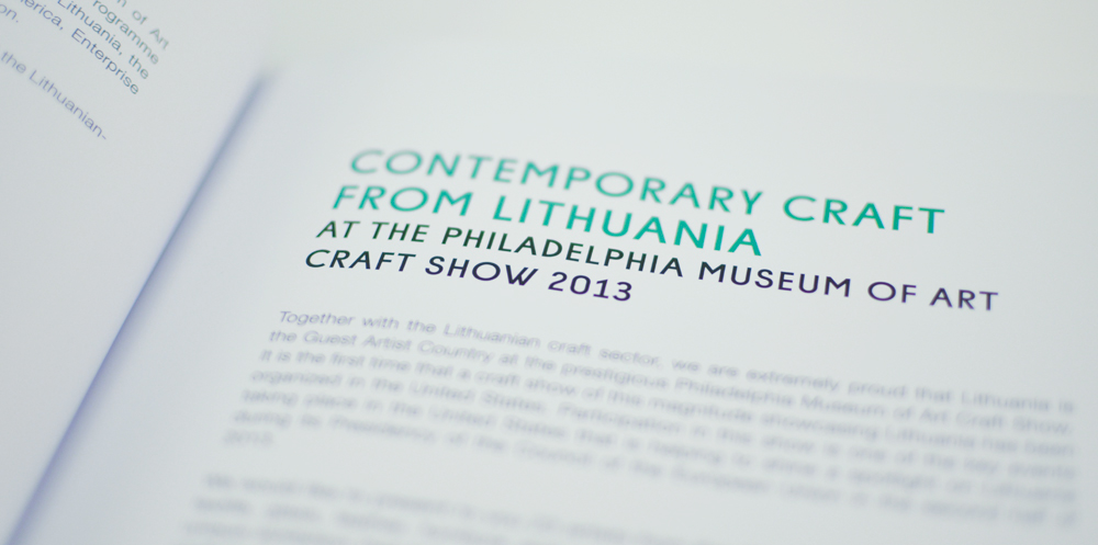 mint green lithuania craft show catalog glass leather jewelry furniture ceramics  art fair